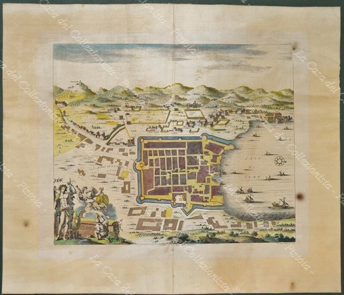 1704 como pianta della - pianta, città