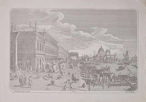 Stampa antica venezia canal - stampa,