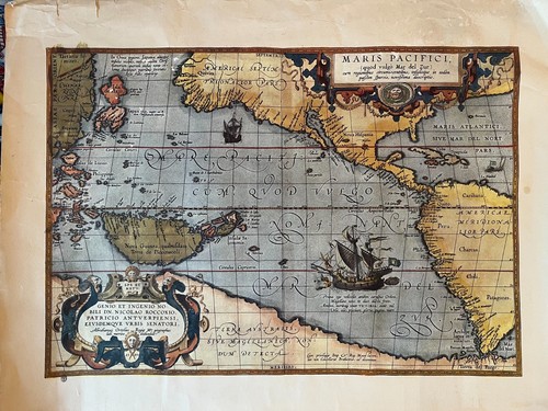 Riproduzione mappa antica - riproduzione,