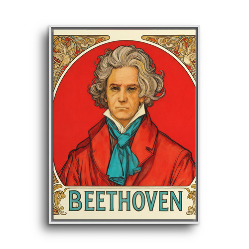 Poster vintage beethoven art - poster,